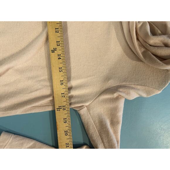 Michael Stars Large Tan Neutral Tunic With Hood Travel Stockholm - Picture 9 of 10